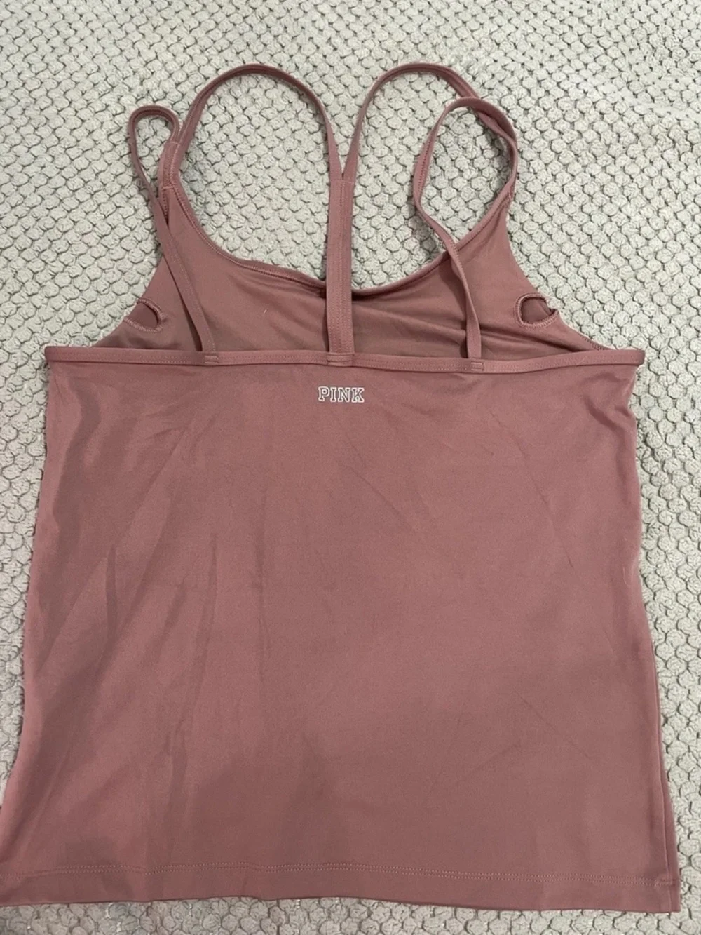 PINK Victoria's Secret Mauve and Black One-Piece Swim